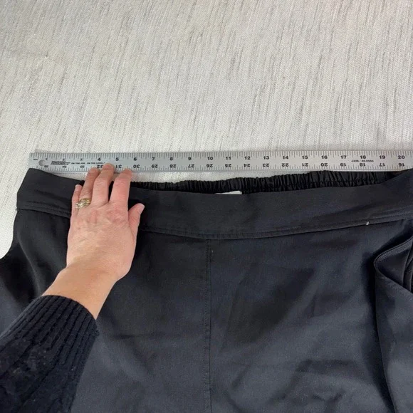 Max Studio Womens 3X Black Pull On Cropped Tapered Pants Elastic Back Plus Size - Picture 6 of 7